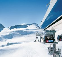 Skifahren am Gletscher